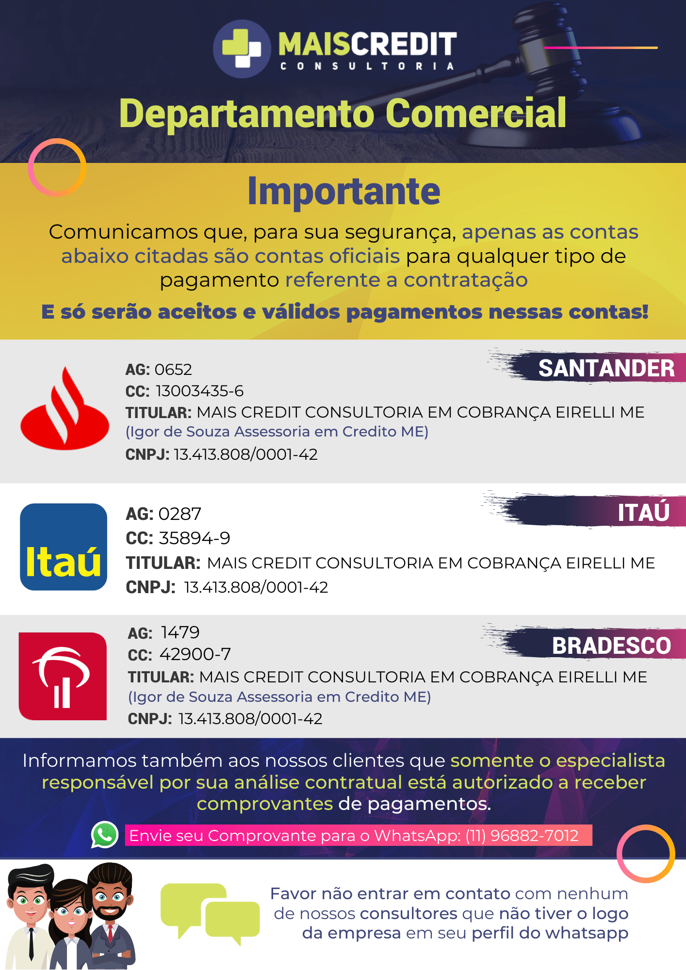 contas depósito mais credit
