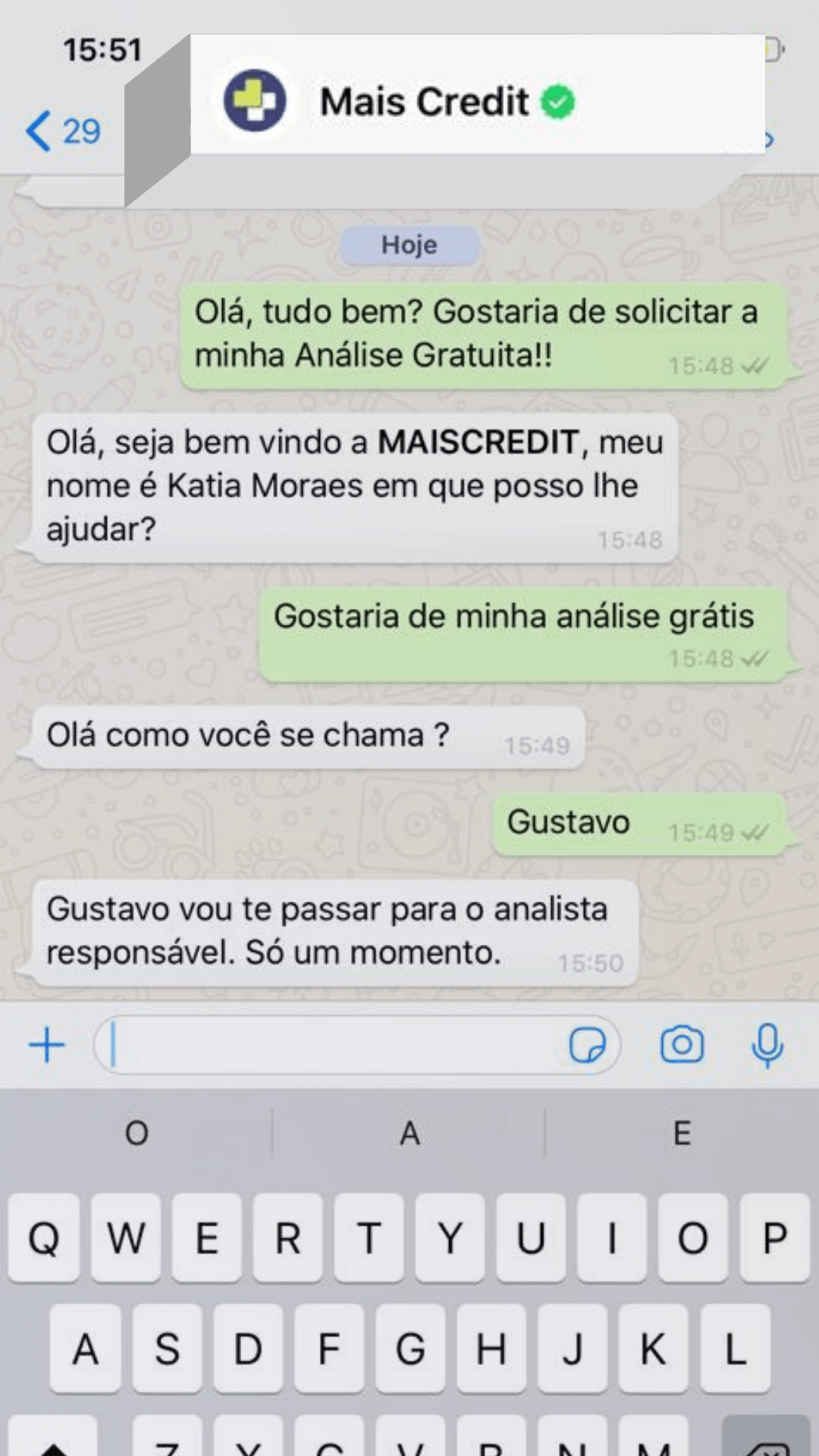 whatsapp oficial mais credit 2